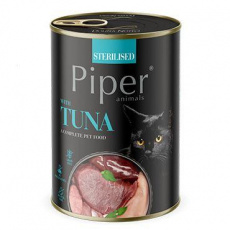 PIPER CAT konzerva pro sterilizované kočky, s tuňákem, 400g