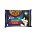 Nestlé FELIX Sensations cat Multipack morka&jahňa kapsička 4x85 g