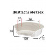 Pelech plast SIESTA DLX 2 hnědý 49x36x17,5cm FP 1ks