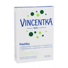 Vincentka pastilky s bylinnou příchutí 18ctb