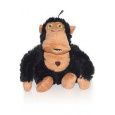 Hračka pes Crazy monkey černá 36cm