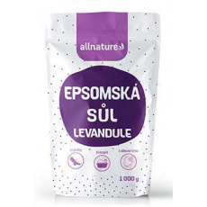 Allnature Epsomská sůl Levandule 1000g