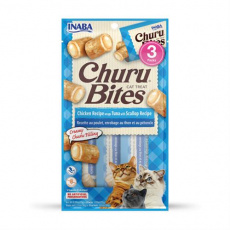 Churu Cat Bites Chicken wraps Tuna&Scallop Recipe3x10g