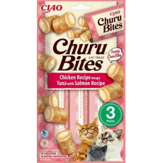 Churu Cat Bites Chicken wraps Tuna&Salmon Recipe 3x10g