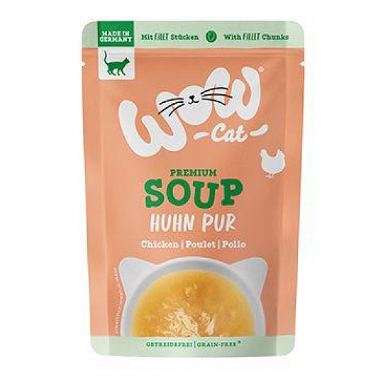 WOW Cat kapsička Adult Soup kuracia polievka 40g