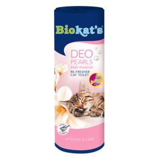 Biokat's osvěžovač WC Deo Pearls baby powder 700g