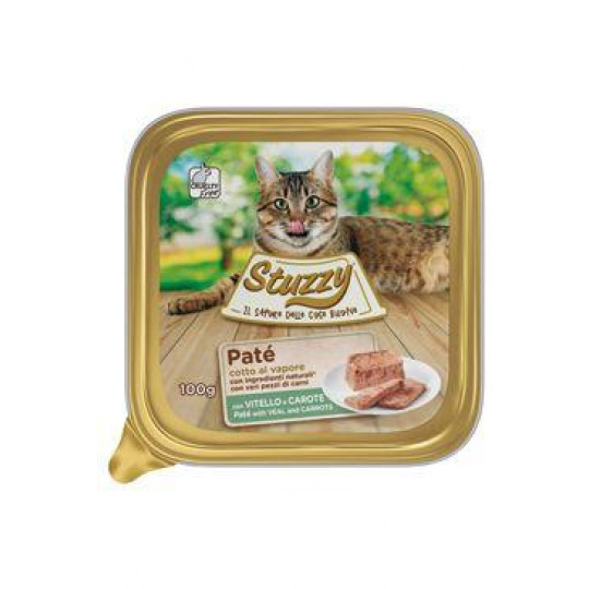 Stuzzy Cat vanička Adult Paté telecí/mrkev 100g Stuzzy Cat vanička Adult Paté telecí/mrkev 100g