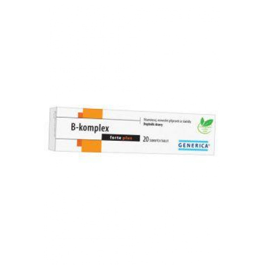 Vitamin B-komplex Forte Plus Generica 20tbl Vitamin B-komplex Forte Plus Generica 20tbl