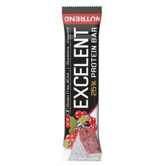 Nutrend Excelent Protein Bar černý rybíz a brusinky85g