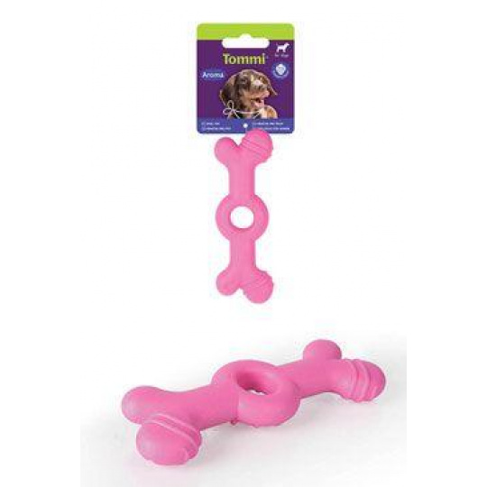 Hračka pes Aroma Kost malá, růžová 14cm Hračka pes Aroma Kost malá, růžová 14cm
