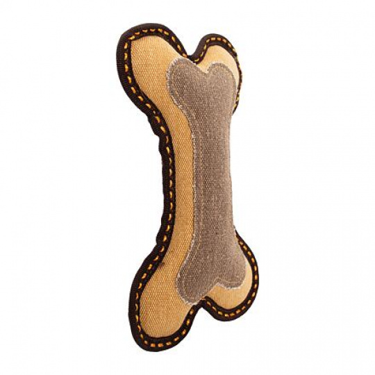 Kost 25 cm, robustní aport pro psy, tkaná látka, hnědá/písková, HipHop Dog Kost 25 cm, robustní aport pro psy, tkaná látka, hnědá/písková, HipHop Dog