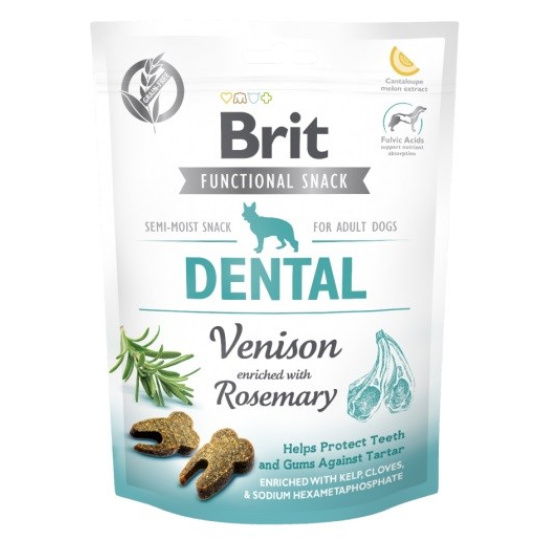 BRIT Functional Snack Dental Venison - pochoutka pro psy - 150g