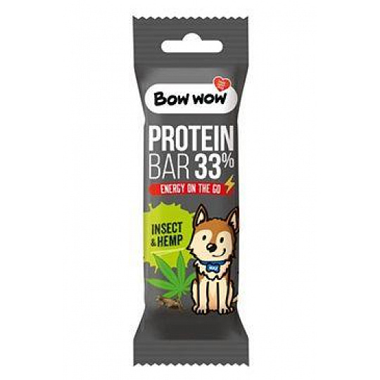Bow wow poch. Proteinová tyčinka Hmyz&Konopí 32g