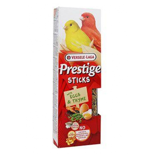Pamlsok VL Prestige Stick Canaries with Eggs & Thyme 2 ks - tyčinka pre  kanáriky s vajciami a tymiánom 60 g