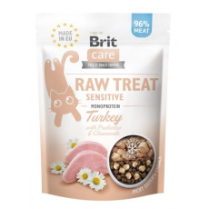 BRIT Care Raw Treat Sensitive turkey - pamlsek pro kočky - 40g