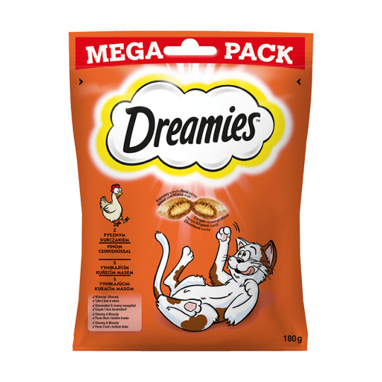 Dreamies 4008429092008 pamlsek pro psy/kočky Kočka Pamlsky Kuřecí maso 180 g