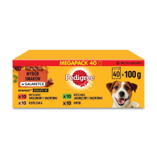 PEDIGREE Adult směs příchutí - 40x100g