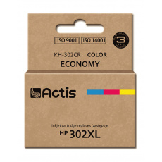 Actis KH-302CR Inkoust (náhrada za HP 302XL F6U67AE; prémiový; 21 ml; barevný)