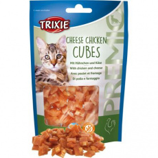 Premio CHEESE CHICKEN CUBES - kuřecí kostičky se sýrem 50 g Premio CHEESE CHICKEN CUBES - kuřecí kostičky se sýrem 50 g