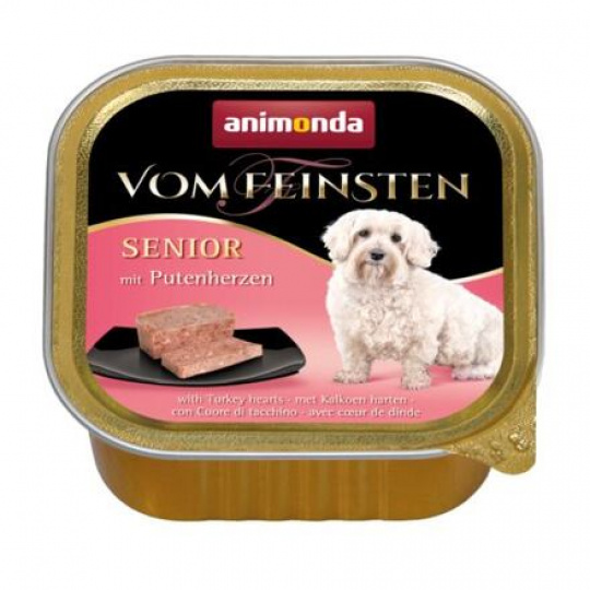 ANIMONDA paštika SENIOR - krůtí srdíčka pro starší psy 150 g