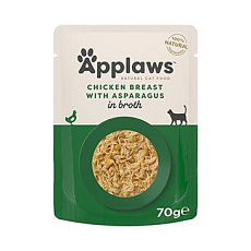Applaws Cat kapsa Adult Broth kuř.prsa s chřestem 70g