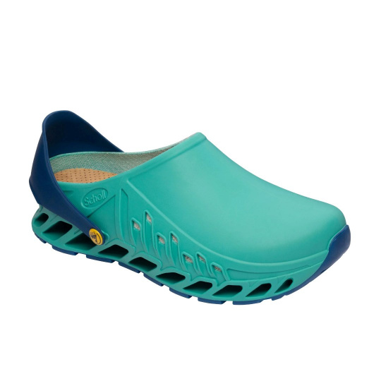 Scholl Evoflex  - unisex dřeváky zelené, velikost 44