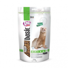 LOLO BASIC kompletní krmivo pro fretky 500 g Doypack LOLO BASIC kompletní krmivo pro fretky 500 g Doypack