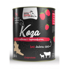 SYTA MICHA Goat with raspberries and Jerusalem artichoke - mokré krmivo pro psy - 800g