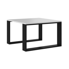 MODERNÍ MINI stůl 67x67x40 cm Bílá/Černá