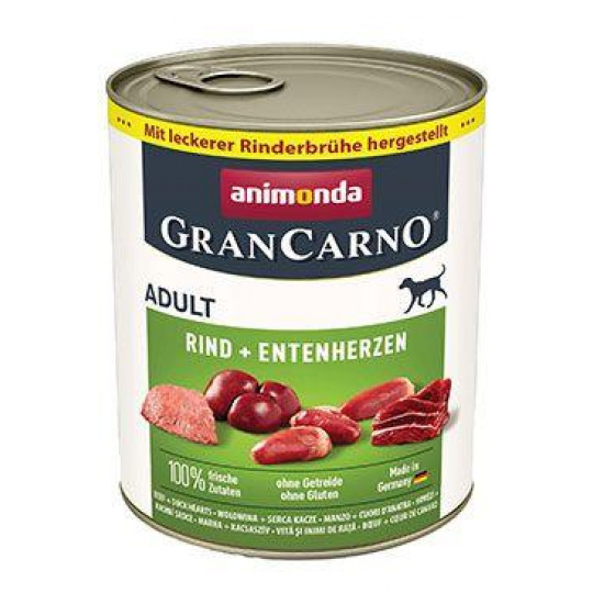 Animonda pes GRANCARNO konz. ADULT hov/kach.srdce 800g