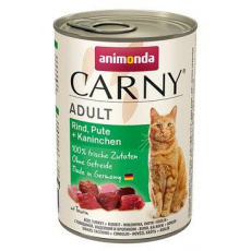 ANIMONDA konzerva CARNY Adult - hovězí, krůta, králík 400g ANIMONDA konzerva CARNY Adult - hovězí, krůta, králík 400g