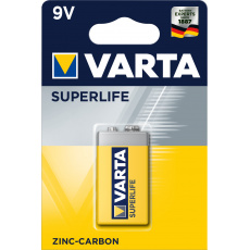 Varta Superlife 9V Baterie na jedno použití Zinko-uhlíkový