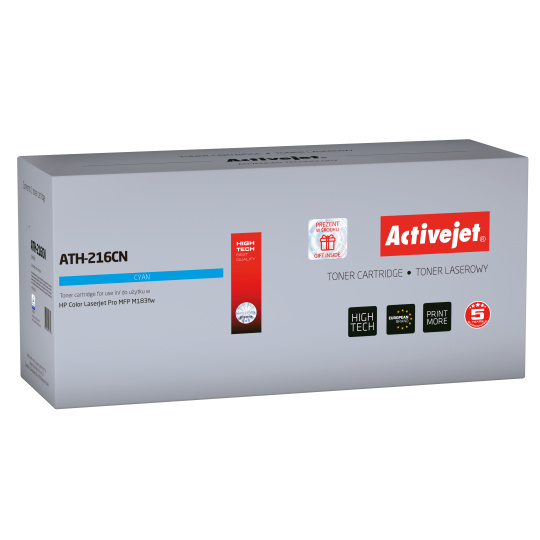 Activejet ATH-216CN Tonerová kazeta pro tiskárny HP, náhradní HP 216A W2411A; Supreme; 850 stran; modrá, s čipem