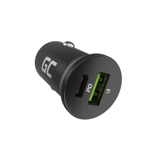 Green Cell GC PowerRide Nano38 38W 6A 1x USB-C 1x USB-A nabíječka do auta