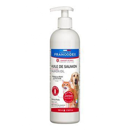Francodex Salmon Oil lososový olej pro psy,kočky 500ml