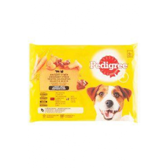Mars PEDIGREE kapsička dog ADULT Multipack HD a králik & morka a mrkva v šťave 4 x 100 g Mars PEDIGREE kapsička dog ADULT Multipack HD a králik & morka a mrkva v šťave 4 x 100 g