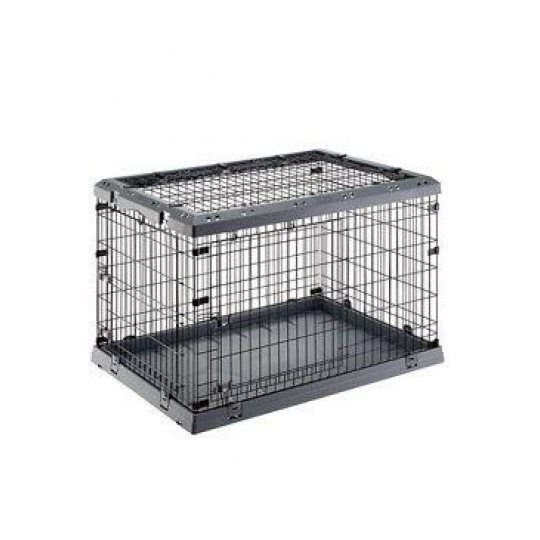 Přepravka SUPERIOR 105 skládací pro psy šedá FP