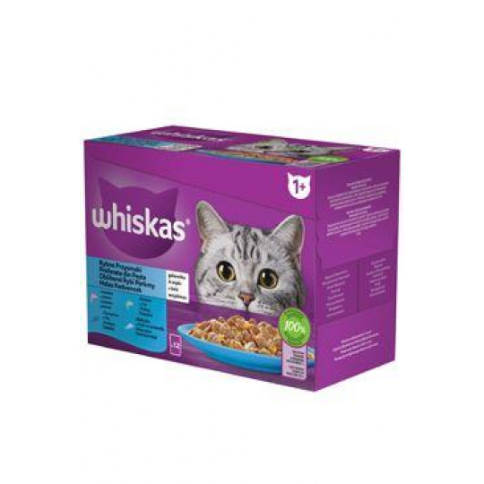 Whiskas kapsa Core rybí výběr v želé 12x85g