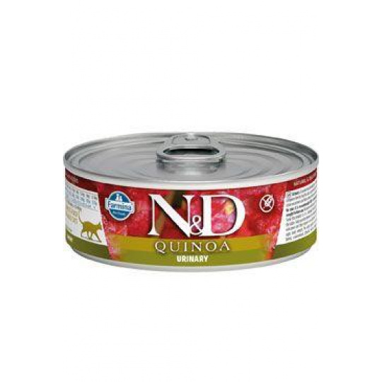Farmina N&D cat QUINOA urinary konzerva 80 g