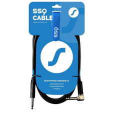 SSQ JMPJMK1 SS-1439 Kabel Jack Mono - Jack Mono (Úhel 90 stupňů) 1 m  Černá