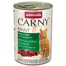 ANIMONDA konzerva CARNY Adult - hovězí, srnčí,brusinky 400g ANIMONDA konzerva CARNY Adult - hovězí, srnčí,brusinky 400g