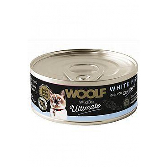 WOOLF WildCat Ultimate konz. Adult Paté White Fish 85g