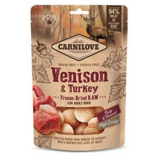 Carnilove Raw Freeze-Dried Snacks Venison&Turkey 60g Carnilove Raw Freeze-Dried Snacks Venison&Turkey 60g