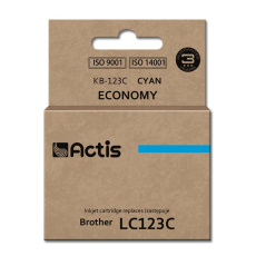 Actis KB-123C inkoust (náhradní Brother LC123C/LC121C; standardní; 10 ml; modrý)