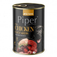 NEW PIPER JUNIOR z żołądkami drobiowymi i burakami, konserwa dla szczeniąt, 400 g