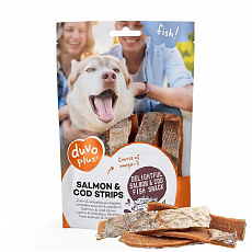 Pamlsok DUVO+ Fish Prúžky losos & treska 150g