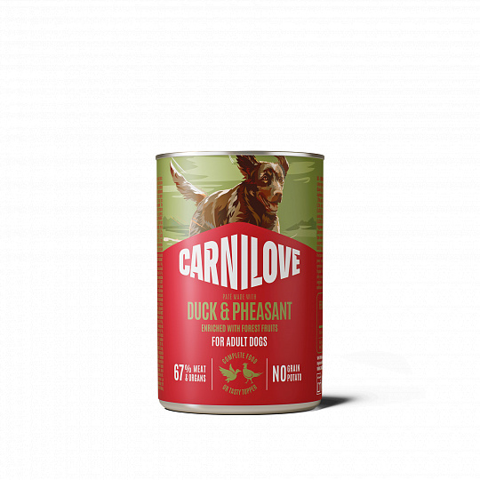 Carnilove Dog Can Paté Made with Duck & Pheasant 400 g Carnilove Dog Can Paté Made with Duck & Pheasant 400 g