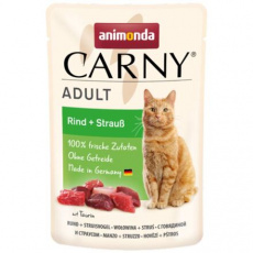 Carny Adult 85 g hovězí + pštros, kapsička pro kočky Carny Adult 85 g hovězí + pštros, kapsička pro kočky