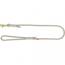 Soft Rope kulaté tkané vodítko, S-XL: 1.00 m/ 10 mm, šedá/světlešedá