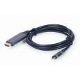 Gembird CC-USB3C-HDMI-01-6 adaptér k video kabelům 1,8 m USB typu C HDMI Typ A (standardní) Černá, Šedá